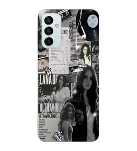 Samsung Galaxy M14 Uyumlu Lana Del Rey Desenli Şeffaf Telefon Kılıfı