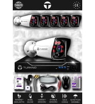 TURKNO 6 Kameralı Karia 6 Dış Kamera Set 320 GB HDD Full HD Gece Görüşlü Güvenlik Kamerası Sistemi
