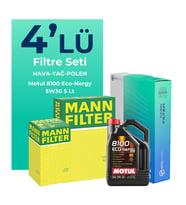 MANN Mazda 6 2.0 Filtre Bakım Seti Motul Motor Yağlı (2013-2020) 4 Lü