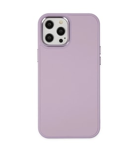 iPhone 12 Pro Max Kılıf Asya Deri Silikon - Lila