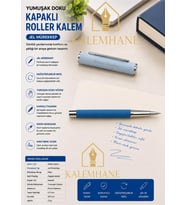 Kişiye Özel Mat Pastel Renk Ahşap Kutulu Roller Kalem