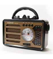 Everton RT-737 Bluetooth Usb-Micro Sd Solarlı Saatli Nostaljik Radyo
