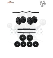 20 KG Z-BAR Halter Seti ve Dambıl Seti Ağırlık Fitness Seti