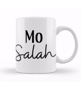 Mo Salah  BAllon D'or  The Best Player İn The World 2021   Vintage Retro Rainbow Style Kupa Bardak Porselen