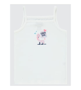 Civil Baby Kız Bebek Atlet 9-18 Ay Ekru