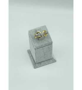 Çelik Gold Ayarlanabilir Taşlı Yüzük- 25yzk34
