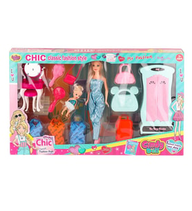 Nessiworld 02259 Cindy Doll Dolaplı Bebek Oyun Seti -Oyuncak
