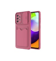 Samsung Galaxy A52 Uyumlu Kılıf Zore Kartix Kapak (Koyu Mor)