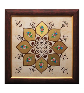 e38 EL İŞÇİLİĞİ TARAMA BUKETLİ  KALEMİŞİ  TABLO 98*98 cm - 4478