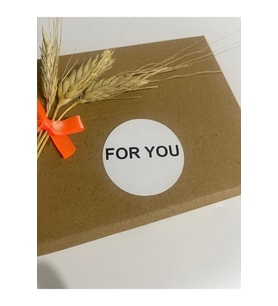 For You Siyah Yazılı Yuvarlak yapışkanlı etiket 5x5 cm 100 adet