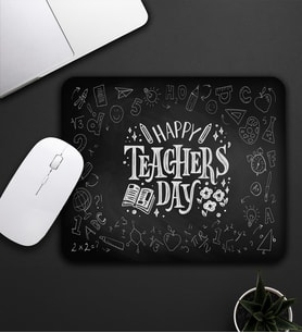 Öğretmenler Gününe Özel Baskılı Mouse Pad 23x19cm Fare Altlığı Kaydırmaz Taban De604 Öğretmene Hediye
