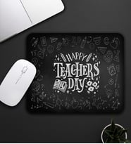Öğretmenler Gününe Özel Baskılı Mouse Pad 23x19cm Fare Altlığı Kaydırmaz Taban De604 Öğretmene Hediye