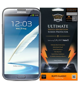 Buff Galaxy Note 2 ile Uyumlu Darbe Emici Film