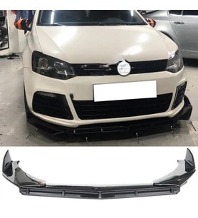 Vw Polo Mk5 Ön Lip Parlak Siyah 3 Prç Brabus Kırılmaya Dayanıklı ABS