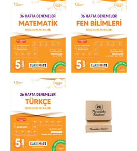 Okyanus 5. Sınıf Classmate Matematik Fen ve Türkçe 36 Hafta Denemeleri 3lü Set + Telefon Standı