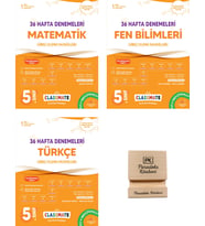 Okyanus 5. Sınıf Classmate Matematik Fen ve Türkçe 36 Hafta Denemeleri 3lü Set + Telefon Standı