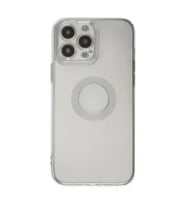 Apple iPhone 14 Pro Max Kılıf Santa Lens Silikon - Şeffaf
