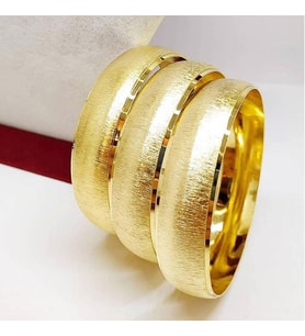 Zımpara Model 6.4 Cm Bilezik Altın Kaplama Bilezik 09 (Sarı)