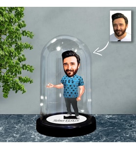 KİŞİYE ÖZEL VETERİNER TASARIMLI IŞIKLI KARİKATÜR FANUS BİBLO FN91