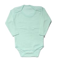Unisex Raporlu Su Yeşili Uzun Kollu Çıtçıtlı Zıbın