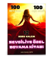 Sevgiliye Özel Boyama Kitabı (100 Boyama – 100 Aşk Sözü)