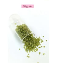 Kesme Cam Boncuk 2mm - 20 Gram - Şeffaf Çimen Yeşili -BNC345
