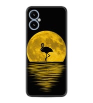 X5 Kılıf Silikon Desen Özel Seri Ay Ve Flamingo 1775