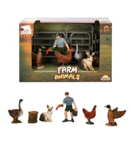 Crazoo Farm Animals Çiftlik Hayvanları Seti Beyaz Tavşan