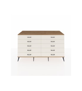 Kronos Konsol 10 Çekmeceli  176x59x99 Antrasit-Çam/Aytaşı