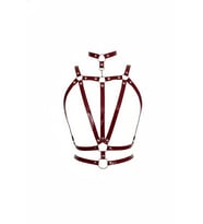 Mulvxbrf Brf02 Bordo Kadın Kemer Rugan Parlak Çok Bantlı Vücut Aksesuarı - Brf115 (Mulvix)