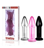 Lovetoy Glass Romance 13 Cm  ve Vajinal Cam Plug Dildo