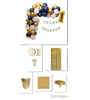 Makaron Balon 1 yaş doğum günü Set