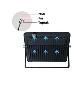 CATA CT 4659 Cata 100 W Slim Led Projektör CATA (Beyaz)