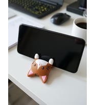 MYCRAFT3D Kedi Figürlü Tablet Telefon Tutucu Stand - 3D Baskı Ofis Masaüstü Aksesuarı ve Biblo