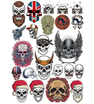 Kurukafa Sticker Set 7 22 Parça Telefon, Tablet, Defter, Laptop Sticker