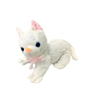 Miyavlayan Sesli Kedi Peluş 35 cm (Beyaz)