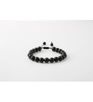 Rainbow Obsidyen 8mm Merdiven Kapama Doğal Taş Bileklik