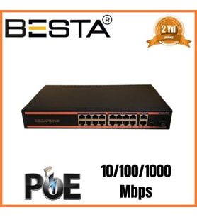 MCG  18 PORT GİGABİT POE SWİTCH 10/100/1000 Mbps 16 Port POE BST1821G