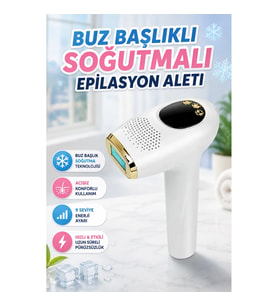 Buz Başlıklı Soğutma Teknolojili Ergonomik Epilasyon Aleti