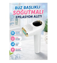 Buz Başlıklı Soğutma Teknolojili Ergonomik Epilasyon Aleti