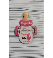 8 CM Biberon Hoşgeldin Magnet 25 Adet