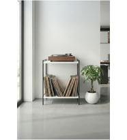 Lamine Ahşap Pikap Sehpası 60x45cm Metal Ayaklı