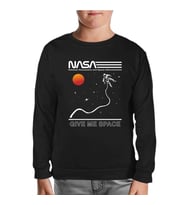 Nasa -Uzay Siyah Çocuk Sweatshirt