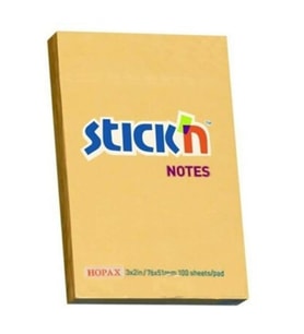 Hopax Stıckn Yapışkanlı Not Kağıdı 76x51 mm Pastel Kavun İçi 100 Yaprak