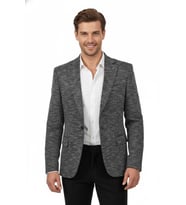 Erkek Tek Spor Ceket Çift Yırtmaçlı BGL-ST04981 (Füme)