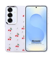 Microsonic Samsung Galaxy S25 Plus Kılıf PrettyCharm Cherry (Kırmızı)