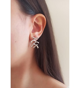 Kadın Özel Tasarım 4 cm Küpe 0025
