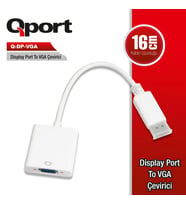 QPORT Q-DP-VGA DV DISPLAY PORT TO VGA DÖNÜŞTÜRÜCÜ