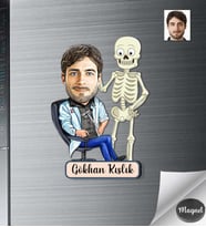 Kişiye Özel Ortapedi Doktoru Erkek Ahşap Magnet -2
