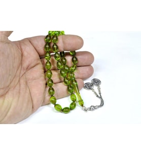 Ateş Kehribar Tesbih 8*12 mm (khr-10975)